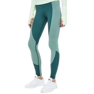 Lululemon Wake & Train Tight 28" Green Jasper Frosted Pine Lycra High Waist 4